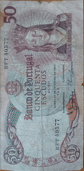 Notas antigas Portugal