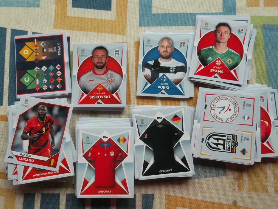Cromos da Coleção Topps Road to UEFA Nations League Finals 2022/2023