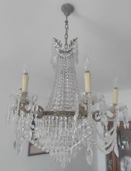 Candeeiro meio cristal