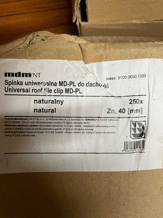Spinka uniwersalna do dachówki ceramicznej MD - PL