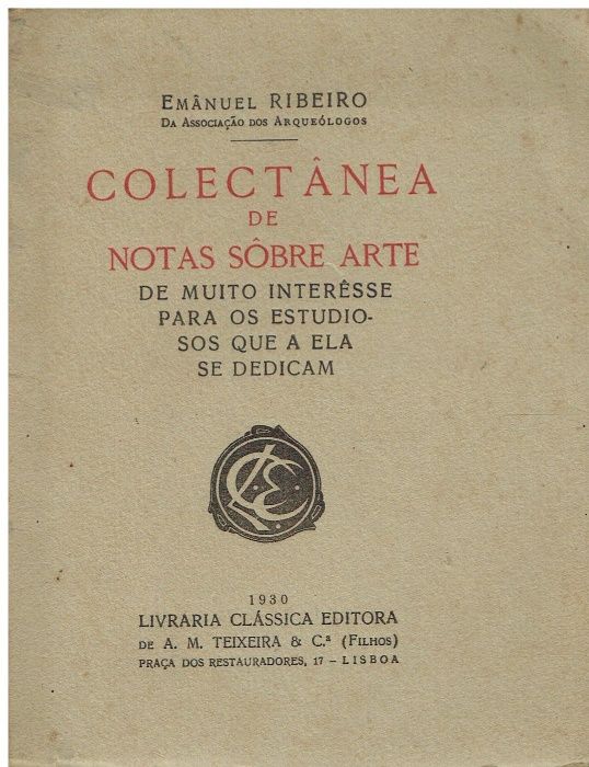 8907 Colectânea de Notas Sobre Arte