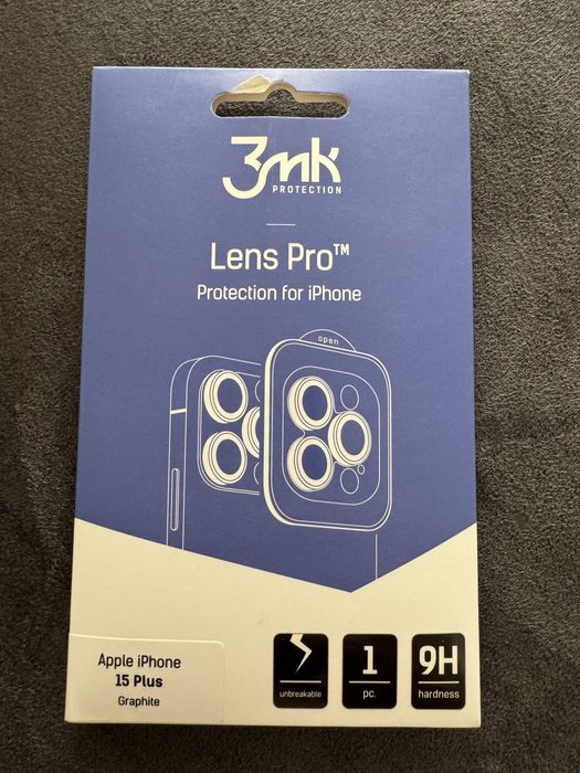 Szkło hartowane na obiektyw 3MK  Apple iPhone 15 Plus