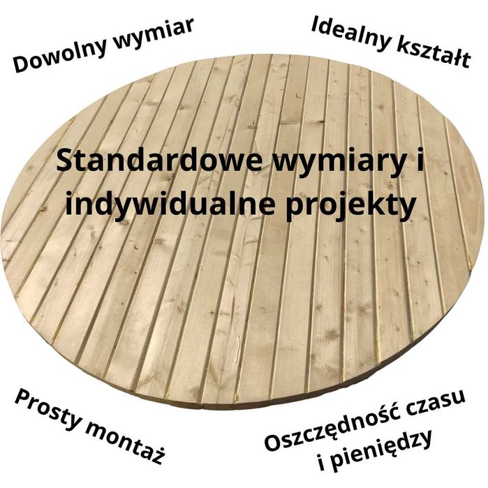 Sauna ogrodowa beczka do SAMODZIELNEGO MONTAŻU 1,5x2