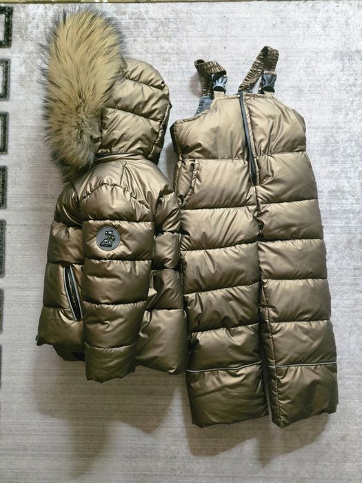 Детская зимняя куртка + комбинезон унисекс  4-5 лет