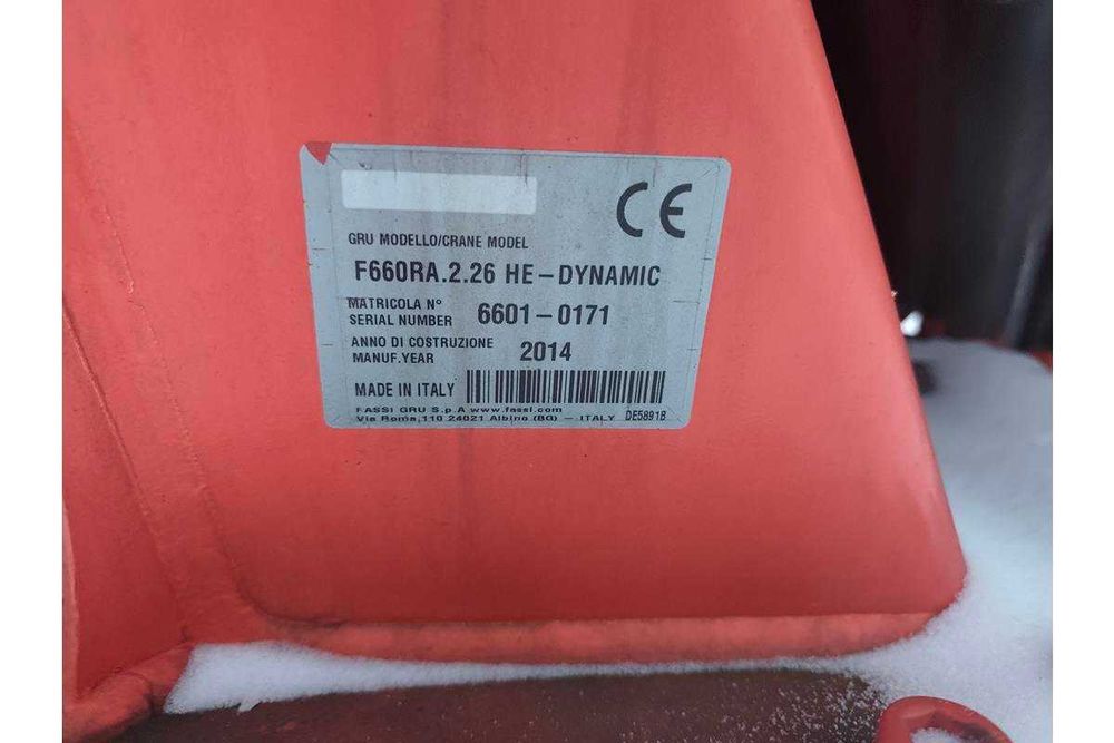 hds manipulator fassi f660 duży hiab palfinger pm
