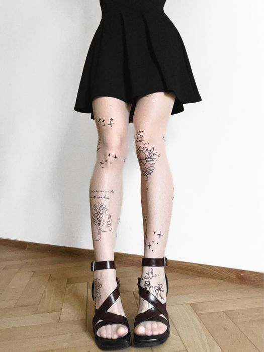 Rajstopy fake tattoo