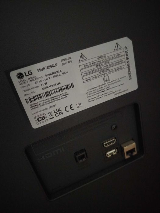 TV LG 4K 55 polegadas NOVA