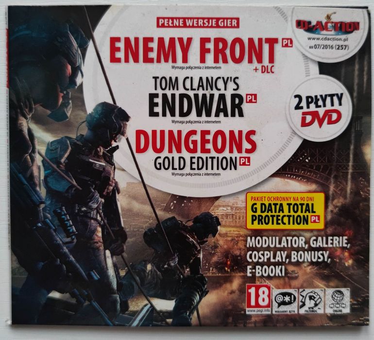 Gra CD-Action 257 Enemy Front Tom Clancy's Endwar Dungeons Gold editio