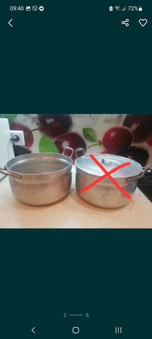 Кастрюля ссср алюминиевая каструля 5л. 2л.