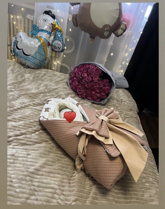 Зимний конверт на выписку