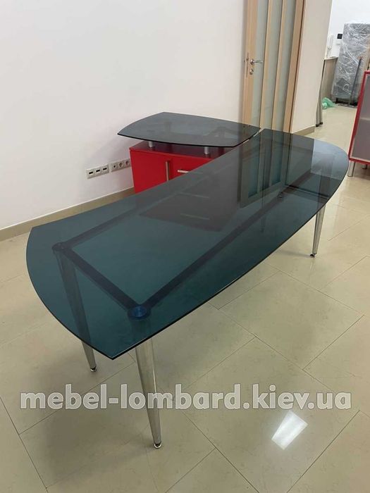 Набор офисной мебели"Стекло" "Loft" (2 предмета) "Красный" бу