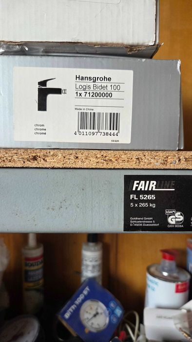 bateria bidetowa Hans Grohe Logis chrom stojąca