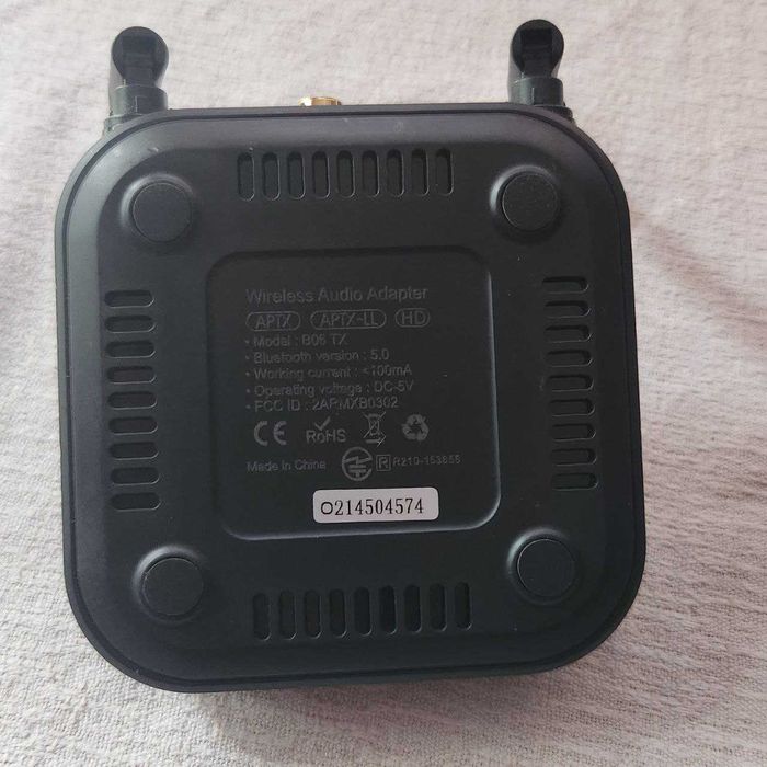 Bluetooth 5.2 аудио передатчик AV-ресивер aptX HD 1Mii B06TX