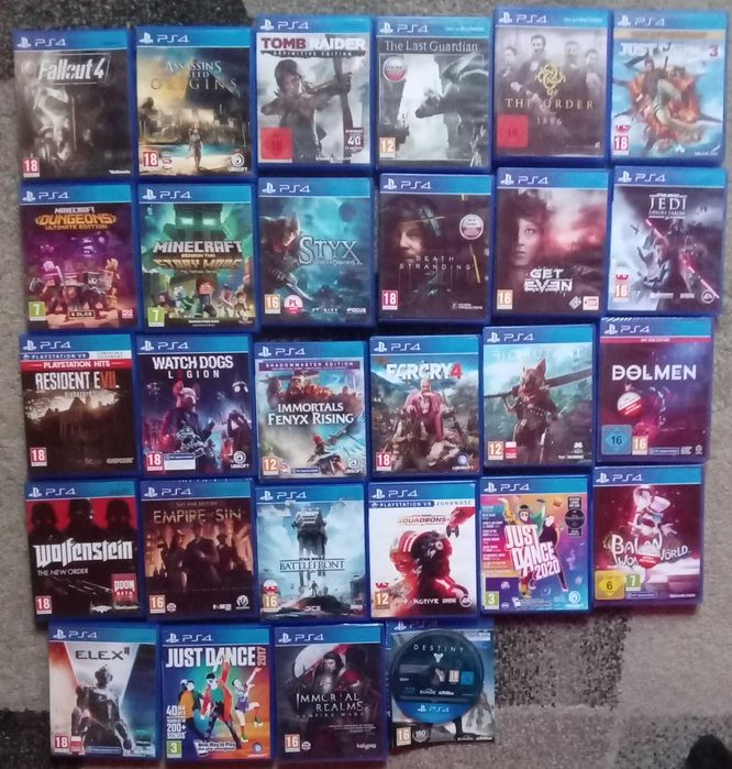 Zestaw gier gry gra na konsole sony ps4 Minecraft Assassin’s Creed