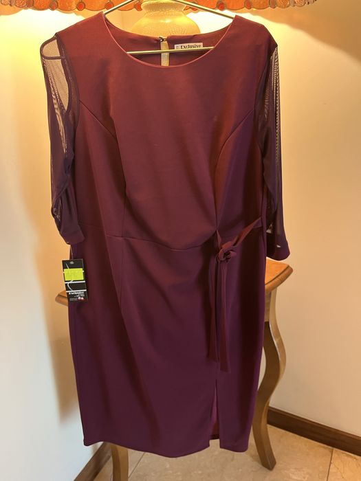 Sukienka wieczorowa śliwka