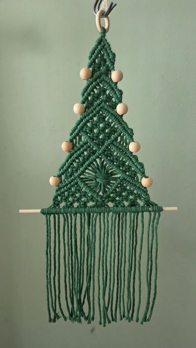 Árvore de Natal em macramé