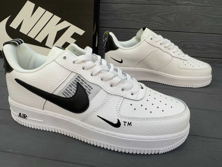 Чоловічі кросівки кеди Nike Air Force 1 Mid TM. Розміри 36-45. Шкіра!