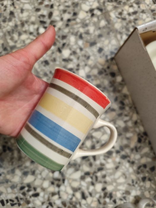 Zestaw 6 kubków ceramicznych