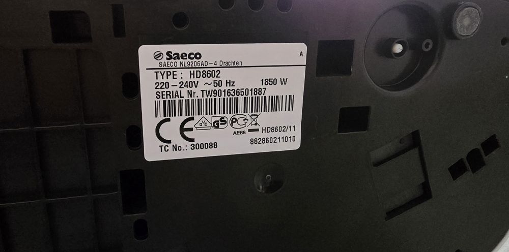 Ekspres Saeco Cafissimo TuttoCaffe HD8602