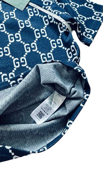 Gucci gruby granatowy t shirt rozm  XL