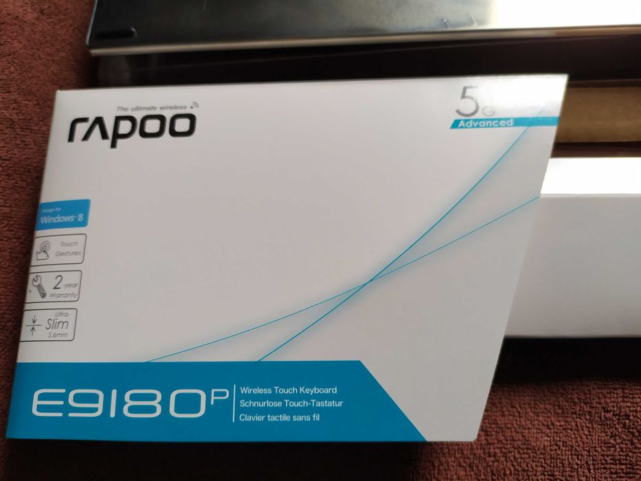 Клавіатура бездротова Rapoo E9180p 5GHz Touchpad Black