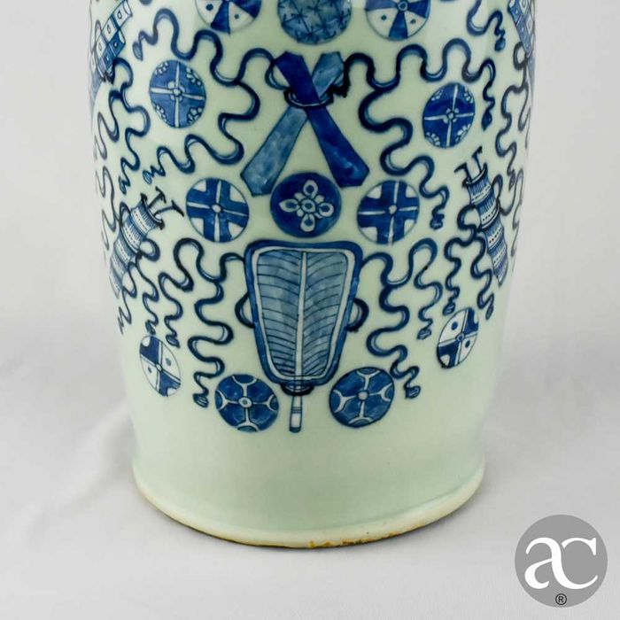 Jarrão em Porcelana da China, dinastia Qing, Reinado Guangxu, séc. XIX