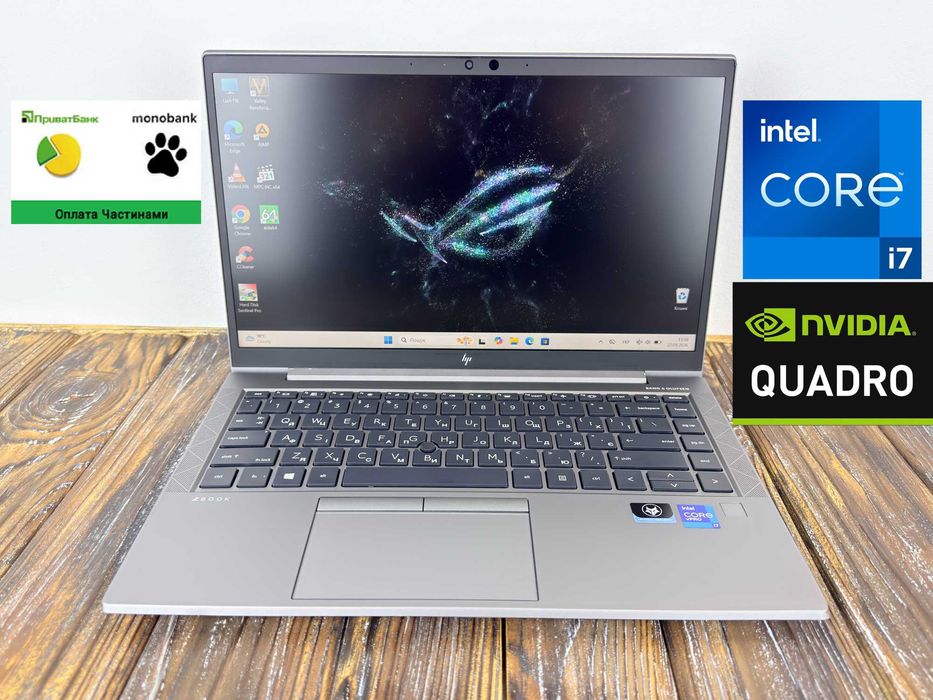 Потужна Робоча Станція HP Zbook Firefly 14 G8 /Core i7-1185G7 /SSD 512 GB/Quadro T500 2 GB