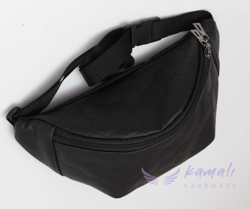 Nowa nerka saszetka czarna XL handmade