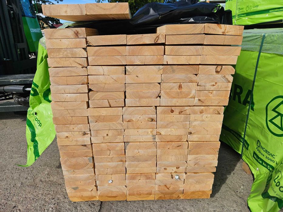 Drewno suche strugane | 45x145mm | 45x195mm | sosna skandynawska