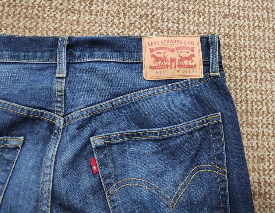Levi's 511 джинси slim fit оригінал W36 L34 сині