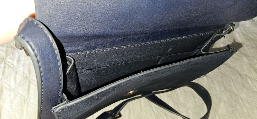 Bolsa azul escuro