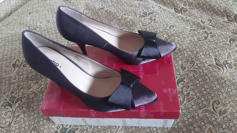 Туфли женские Centro темно-серые (р.39)