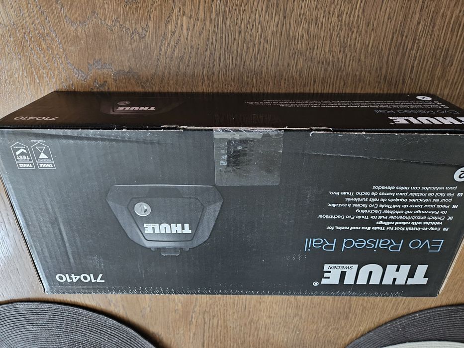NOWE Thule Evo Raised Rail 710410 kompl 4 szt stopy do bagażnika