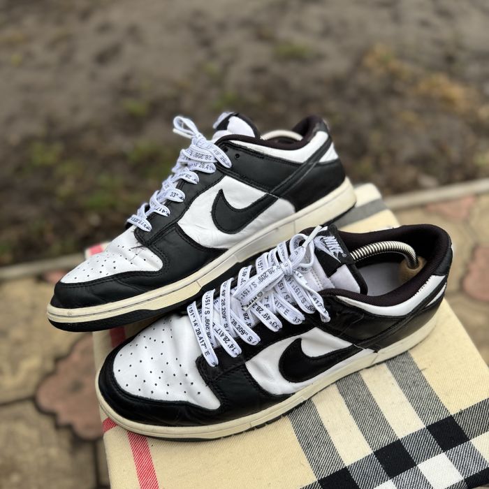 Кроссовки Nike Dunk Low Retro Black/White, 45,5 размер, Оригинал