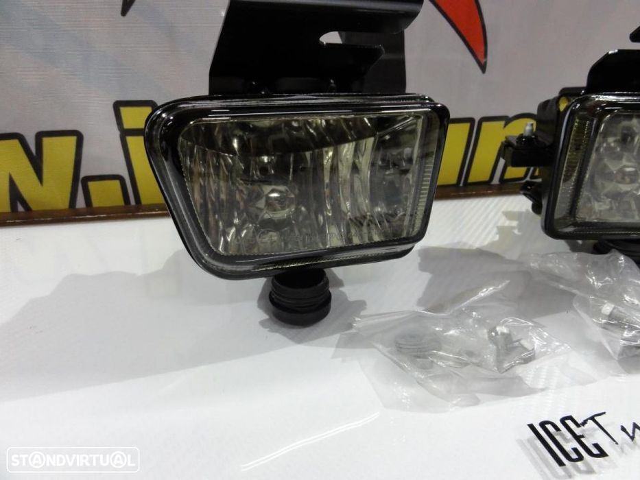 Farois de nevoeiro com luz branca 5000k para VW GOLF 2 1983-1931 fundo smoke