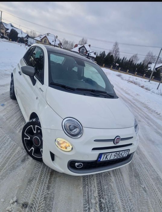 Fiat 500 Sport Hybryd biała perła
