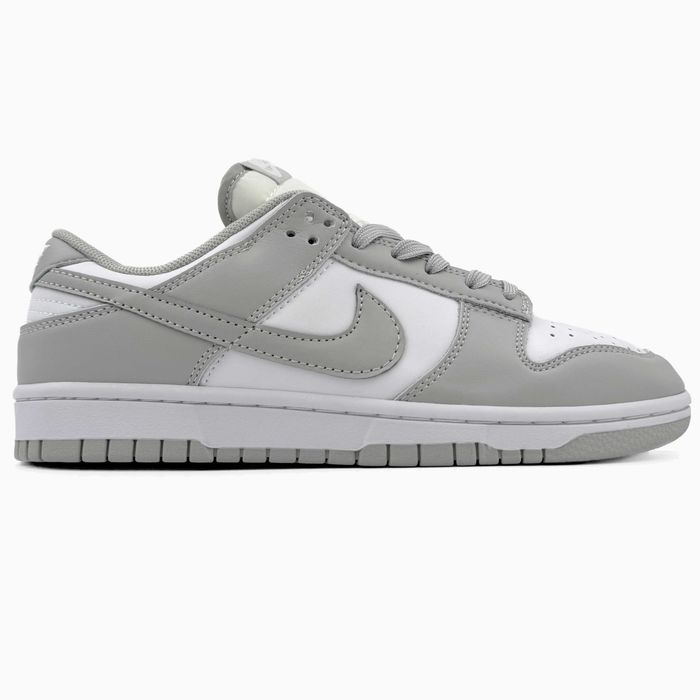 Женские кроссовки Nike Dunk Low Light Grey/White. Размеры 36-41