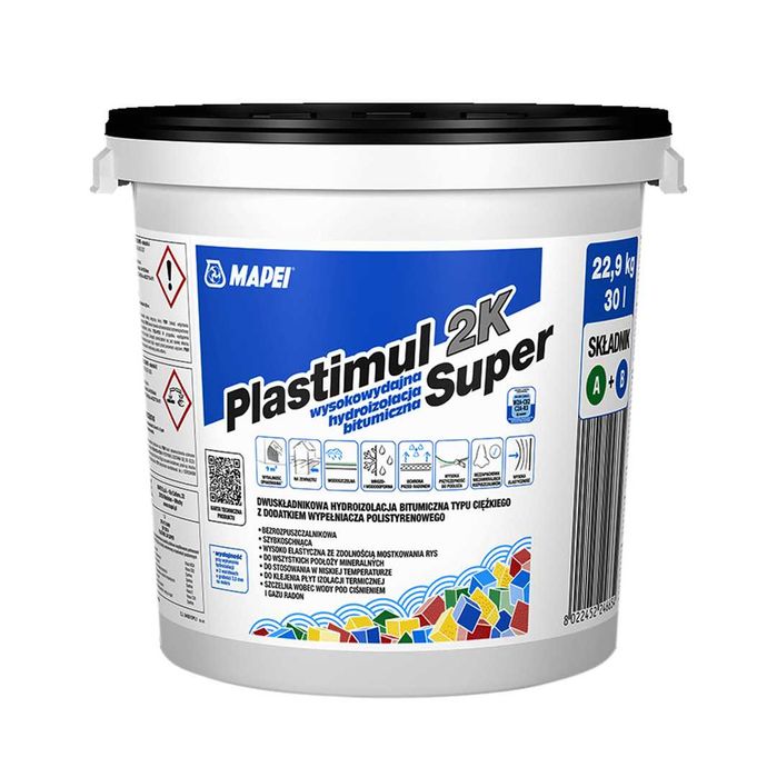 Mapei Plastimul 2K Super 22,9 KG Hydroizolacja typu ciężkiego