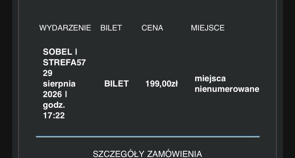 Bilet- Sobel-Strefa57
