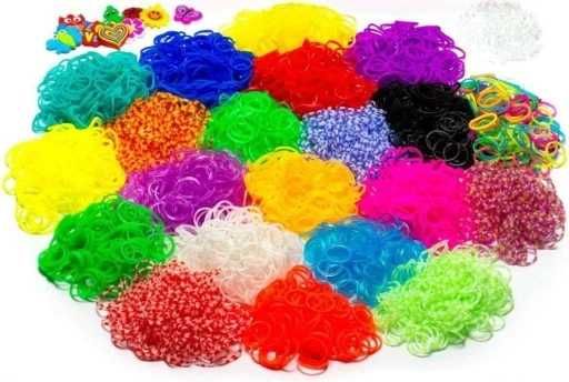 Gumki do robienia bransoletek DIY haczyki łączniki zestaw 5200 szt