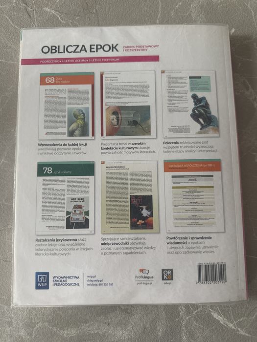 Oblicza epok język polski 4 klasa