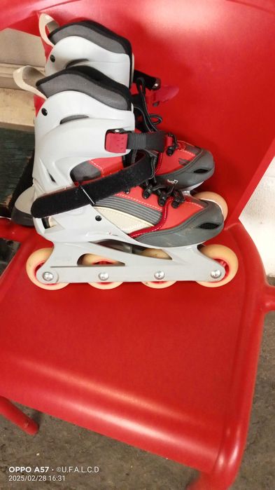 Patins em linha marca Decathlon