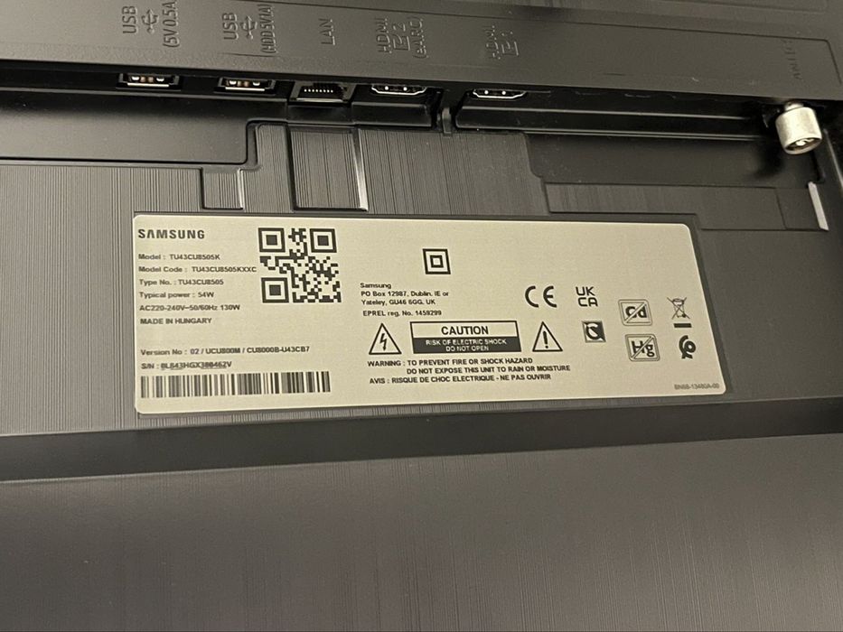 TV Samsung 43” - 4K Ultra HD