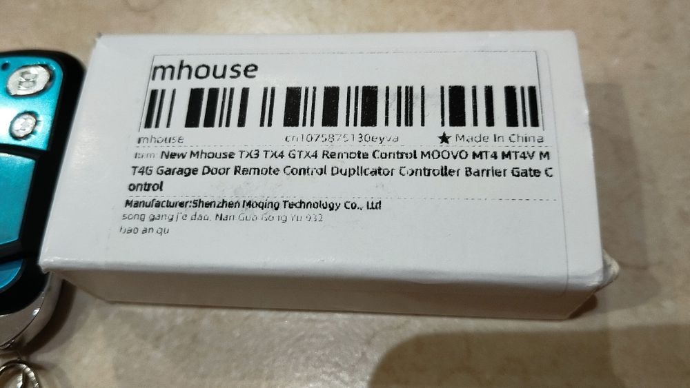 Comando para portão