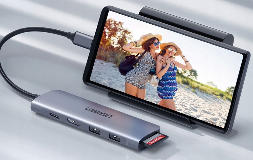 UGREEN Uno USB C Hub 10Gbps 4K 60Hz 6 w 1 100W Adapter USB C USB A i U