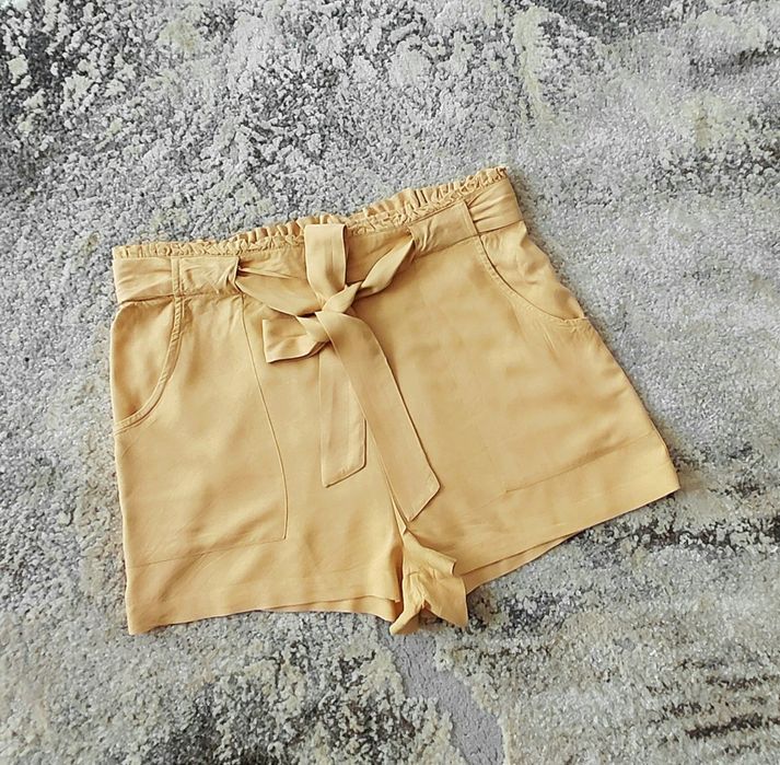 Primark extra wiskozowe krótkie Spodenki ciemny beż  roz. 40 _ L