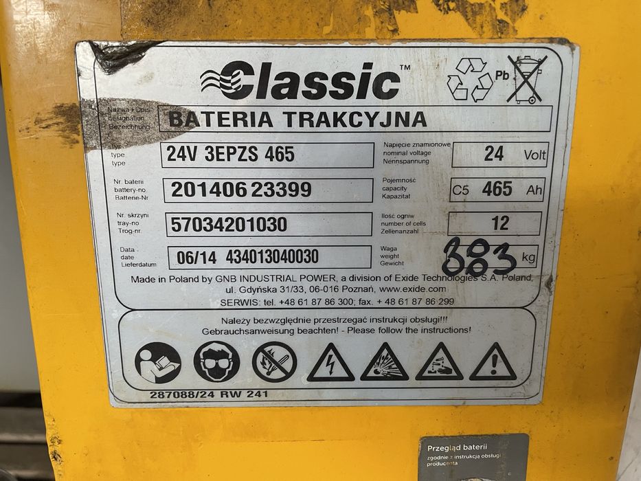 Sprzedam akumulator baterie trakcyją 24v 620Ah Fotowoltaika