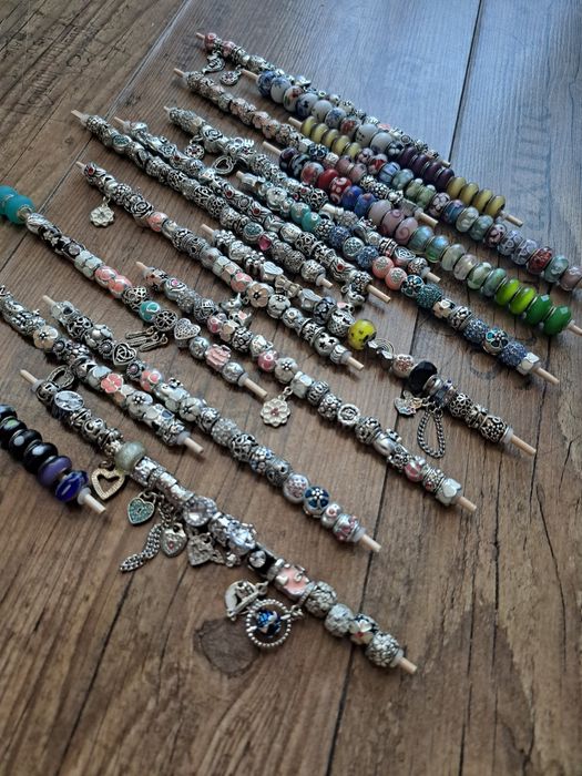 Nowy charms / beats platerowany srebrem