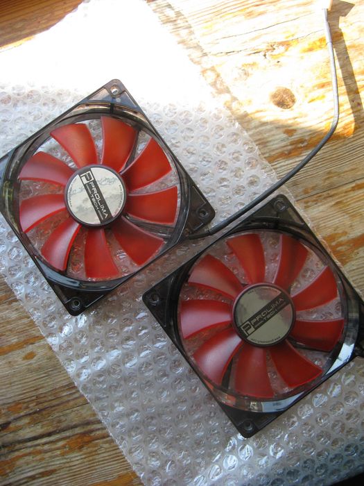 Chłodzenie Megahalems Prolimatech Rev C + 2 Red Vortex 12 LED