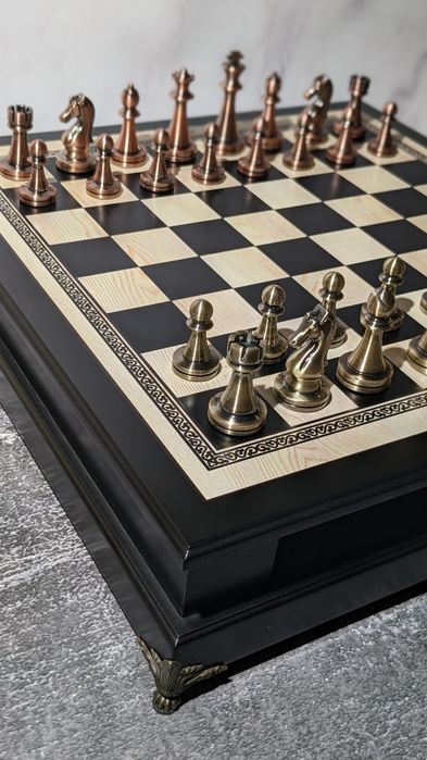 В наявності 1 комплект ‼️Шахи VIP класу | Дерево + метал | Подарунок